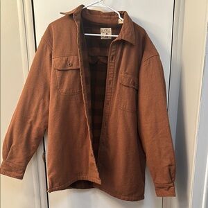Men's Brown Flannel Jacket